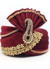 Red Colour Safa Vol 3 Velvet With Less Wedding Wear Mens Collection SAFA 39